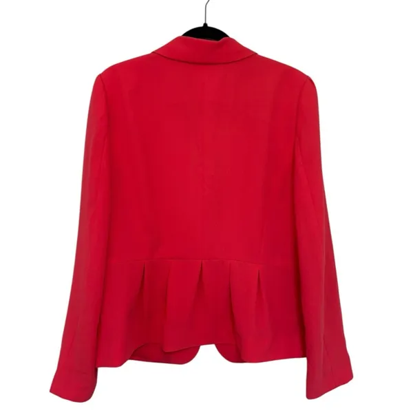 NEW LOFT Peplum Blazer in Coral - Size L - Image 2
