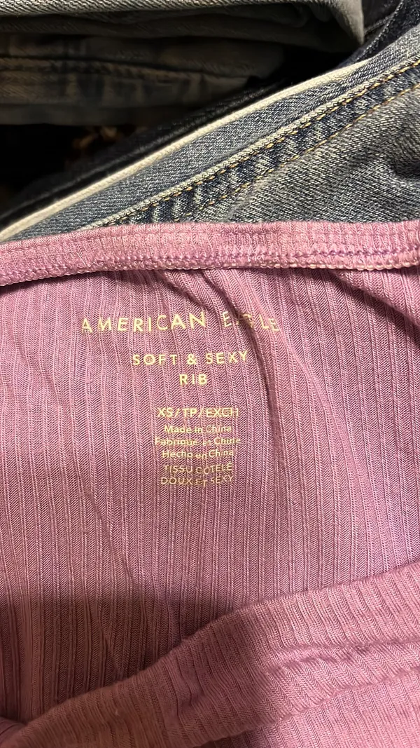 American Eagle Purple  Crop Top - Image 2
