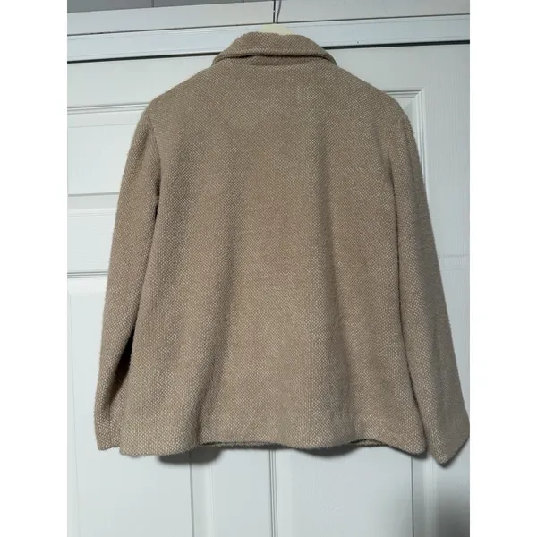 Johnston & Murphy Eyelash‎ Coat Jacket $179 Camel Textured Cozy Academia City - Image 2
