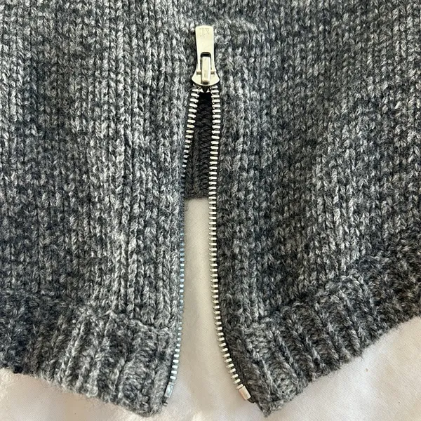 THEORY‎ Size S Sal B Woodstock Turtle Neck Sweater Gray EUC Wool Blend - Image 7