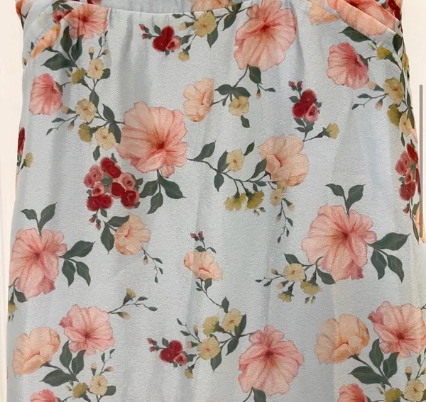 Majorelle Godfrey Gown Blue Floral Off The Shoulder Dress Size XS - Image 5