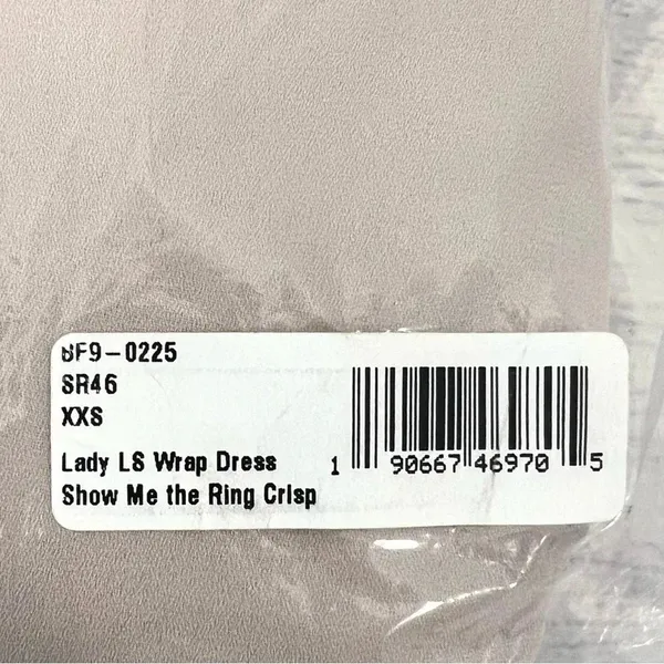 Show Me Your Mumu Lady Long Sleeve Wrap Dress Show Me The Ring Crisp Size XXS - Image 8