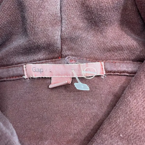 GAP‎ Hoodie Women L Red Tie Dye Pullover Sweatshirt - Image 5