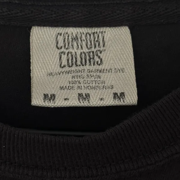 "Salty." Comfort Colors 100% cotton T-shirt Black M Tropical Conscious Veg - Image 4