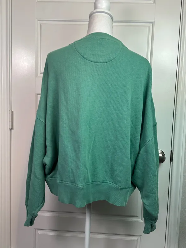 American Eagle Outfitters Relaxed Dolman Sleeve Cotton Blend Henley Size XL - Image 5