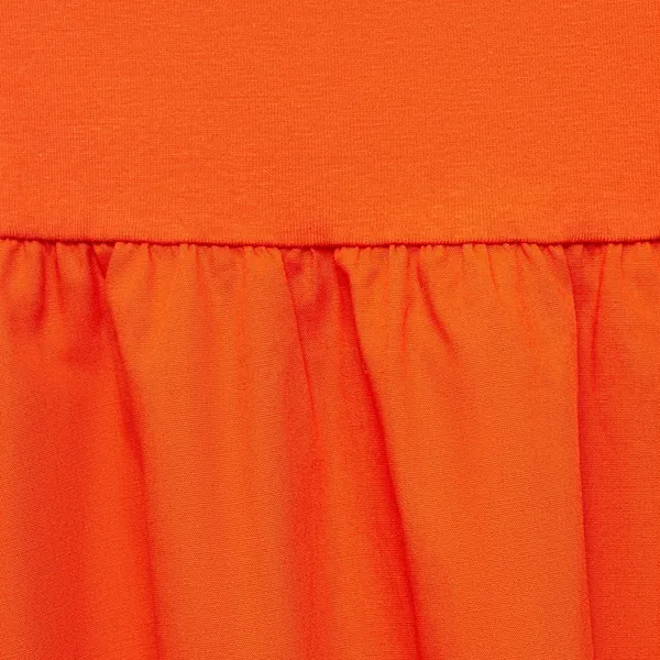 NWOT MNG MANGO Combined knitted balloon Strapless dress Bright Orange SZ-8 - Image 7