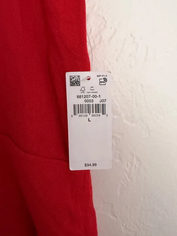 Red Old Navy Midi Dress - Image 2