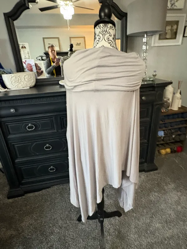 Cherish gray cowl neck poncho one size fits most - Image 6