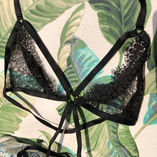 NEW Victoria's Secret Very Sexy Lace Black Strappy Teddy S - Image 4