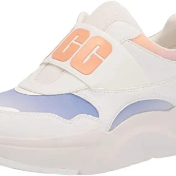 UGG  Women's La Flex Sneaker‎ Scallop Gradient 6 whithe pink & blue - Image 2