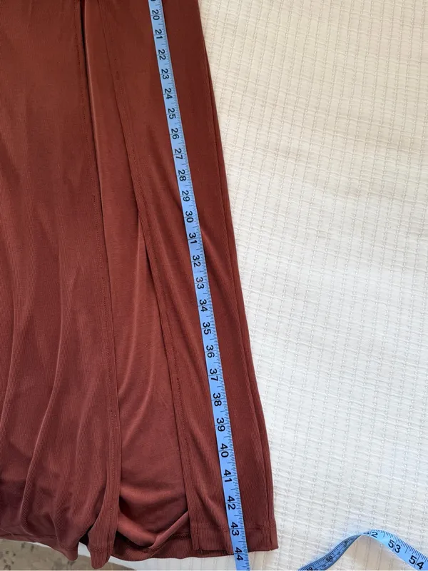 wild fable Chocolate Brown Maxi Dress with Side Slit NWT Size Medium - Image 12