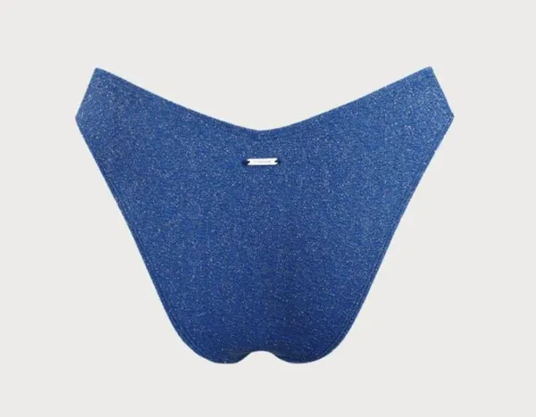 Berlook Blue Lurex Low Waisted Bikini Bottom ONLY 17 - Image 8