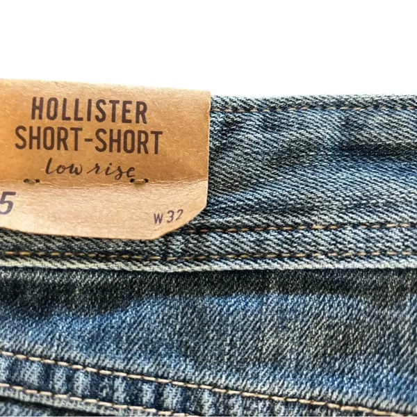 Hollister Lowrise Short Short Sz 15/32 Crochet Trim Fringe Hem 100% Cotton NWT - Image 4