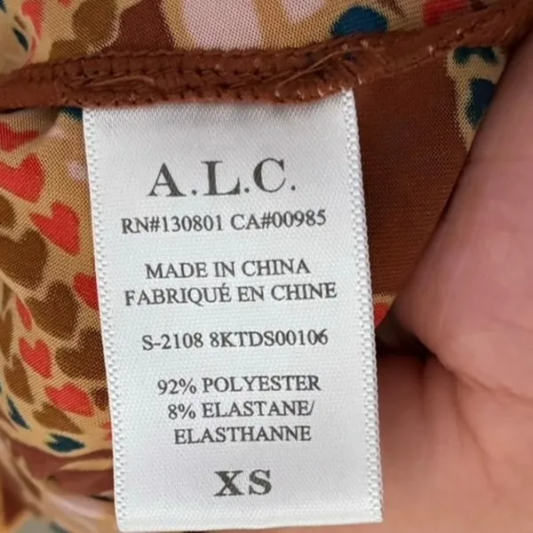 A.L.C Ginger Combo Paisley Maryn Mini Dress Size XS - Image 5
