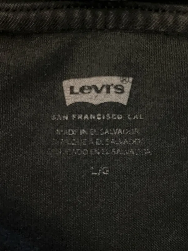 Levi's Shirt Womens Large Black Levi Strauss Two Horse Graphic Tee Top Logo - Image 6