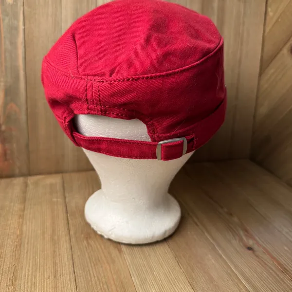 NFL Team Apparel Washington Redskins Womens Red Military Cap Hat Sequin Logo Adjustable - Image 4