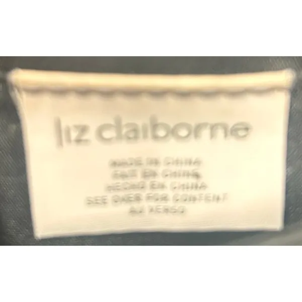 Liz Claiborne Women's‎ Black Tri Fold Wallet Monogram Fabric Pattern - Image 7