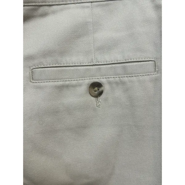 L.L.Bean Original Fit‎ Cotton Blend Pleated Pants Beige Women's Size 14 - Image 5