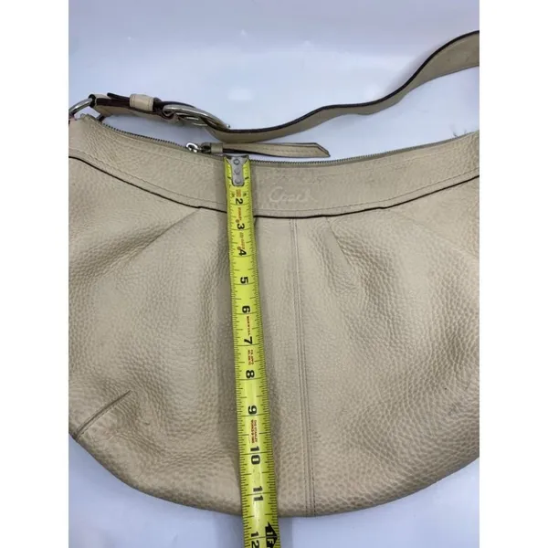 COACH Women's Large Tan Leather Shoulder Bag - Image 4