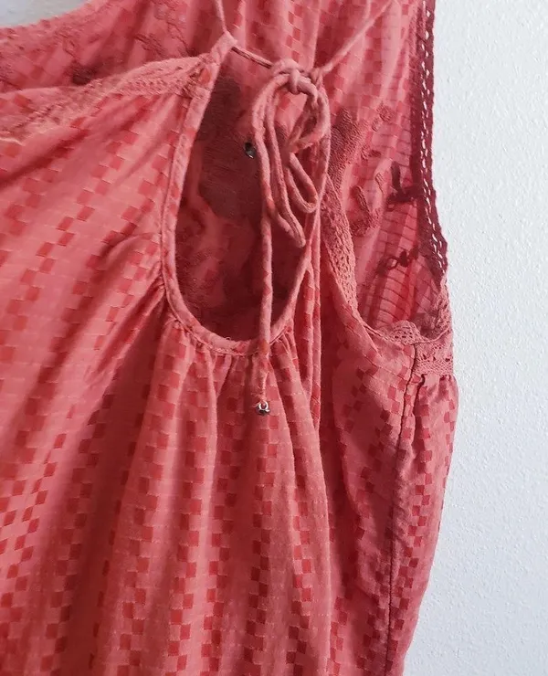 Free People Elisa Tunic Paprika Tank Top - Image 9