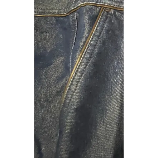 Vintage‎ Levis Red Tab Denim Skirt Dark Wash Y2K Pencil Skirt 10 MS 95729-2417 - Image 6