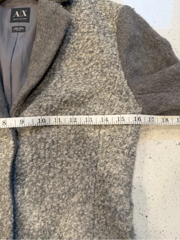 Armani Exchange Two-Tone Gray Wool-Blend Coat - Image 6
