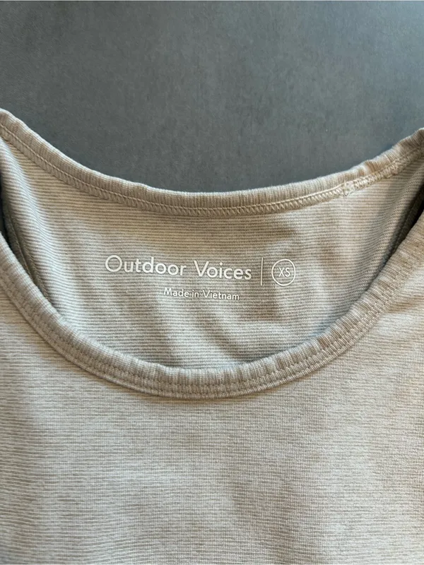Outdoor Voices Athena Crop Top | Oatmeal - Image 4