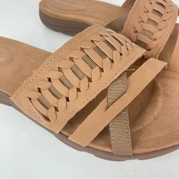 NWOT * EASY SPIRIT Linley Slide Sandals in Cognac - Size 6.5 - Image 9