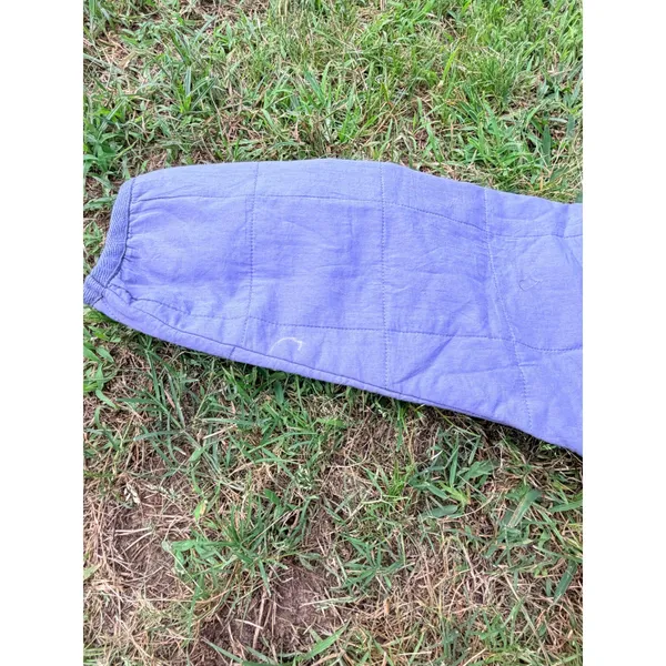Amuse Society Quilted Snap Front Jacket Periwinkle Blue Palm‎ Tree Logo L/XL - Image 9