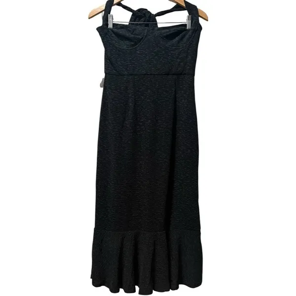 NWT Hutch Anthropologie Halter Lace Corset Underwire Fit & Flare Midi Dress‎ M - Image 6