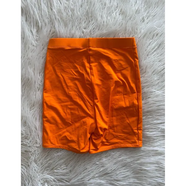 Skims Swim Mid Waist Short Orange Size XXS - Image 4