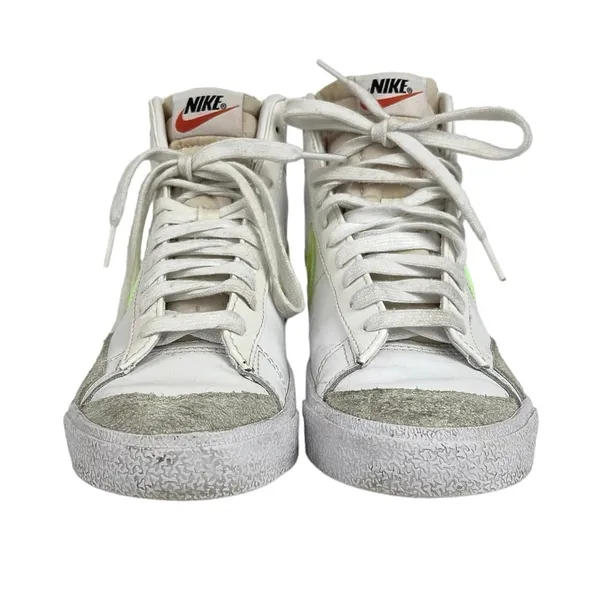 Nike Blazer Mid 77 White Lace Up Leather Trainers Walking Sneakers Shoes Sz 6.5 - Image 2