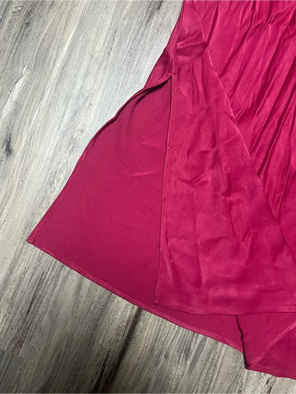 Anthropologie Fuchsia Pink Midi Slip Dress - Image 5