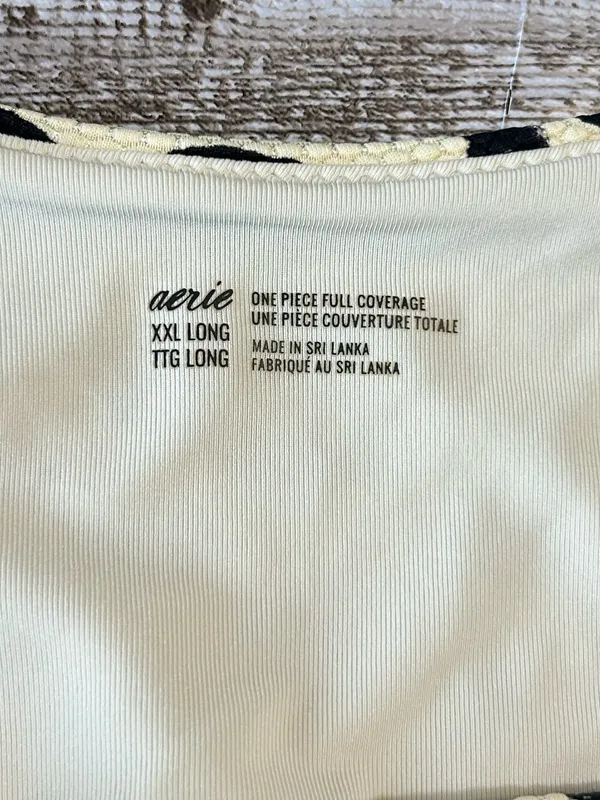 Aerie Pique Wrap One Piece Swimsuit Beach Size XXL Tall - Image 4
