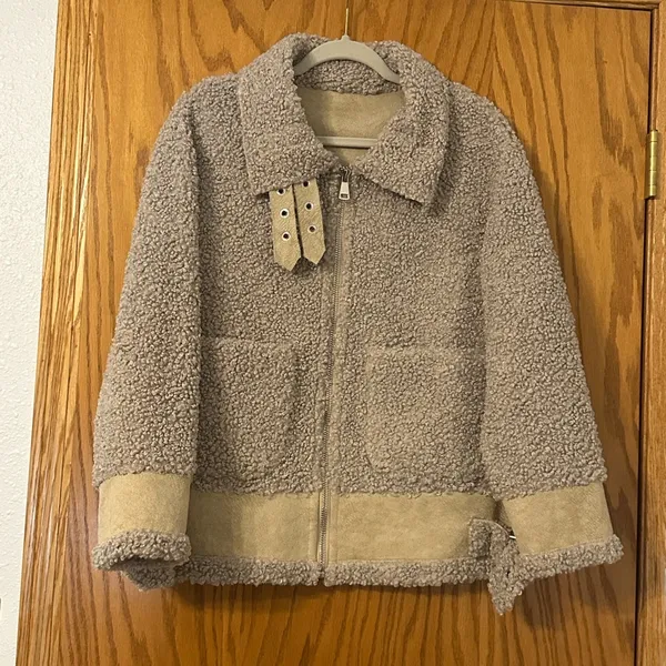 Jules Kae Kylie Sherpa Moto Jacket - NWOT - Size M - Image 2