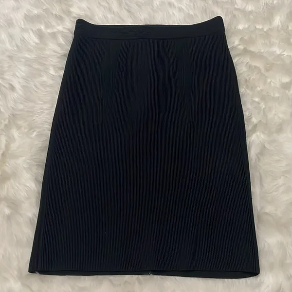 Alexander Wang Black Bodycon Mini Skirt Quiet Luxury Minimalist Office Siren - Image 2