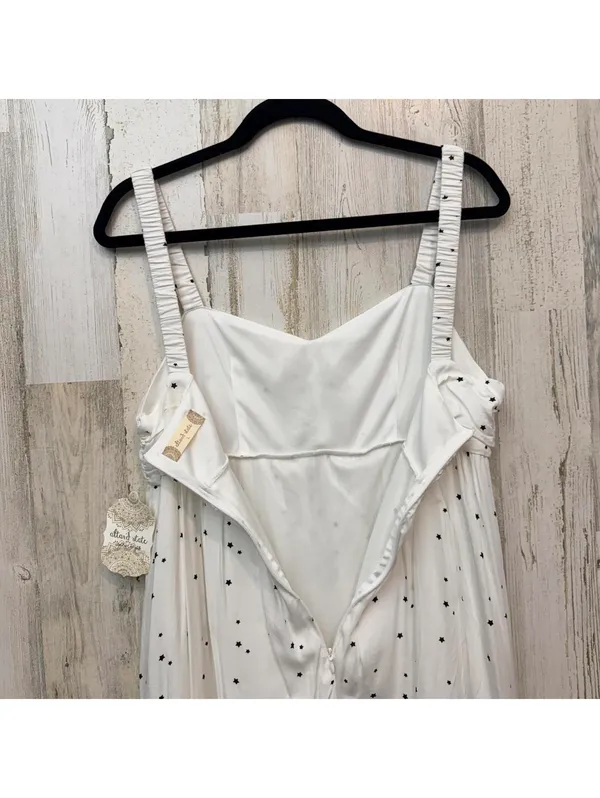 Altar’d State Women’s Large White Star Print Ruched Babydoll Dress - Image 12