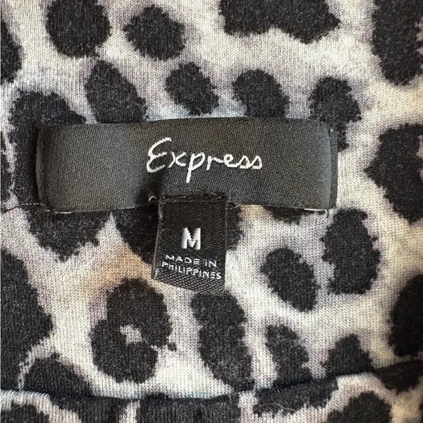 Y2K express Leopard Print Spaghetti Strap mini dress size M - Image 5