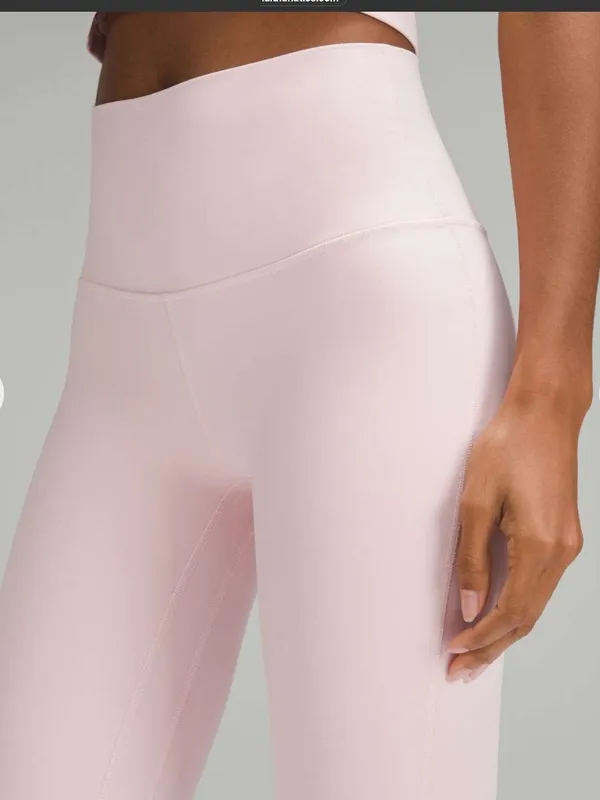 lululemon Align HR 28” leggings in Flush Pink Sz 4 NWT $98R - Image 3