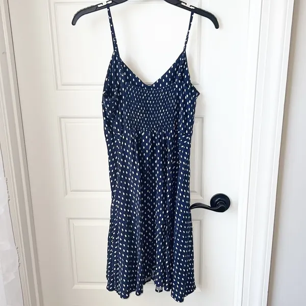 Gap Navy Blue Polkadot Dress - Image 4