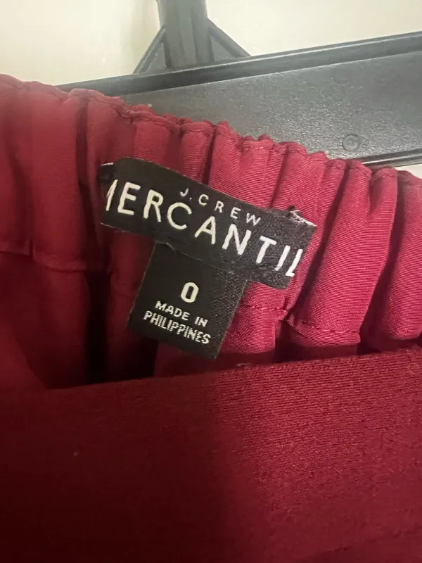 J.Crew Garnet/Maroon Skirt - Image 3