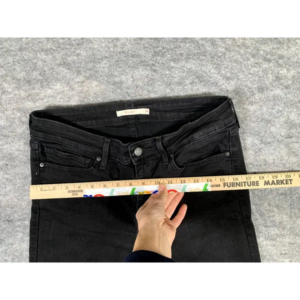 Levi's‎ Pants Womens Size 30 Skinny Stretch Black Denim Jeans Casual 711 - Image 14
