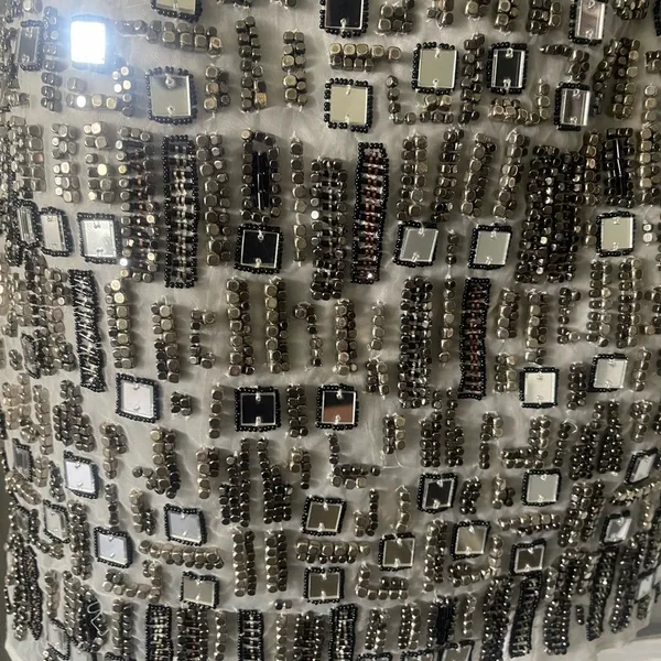 Topshop‎ Strapless Beaded Mini Dress - Image 12