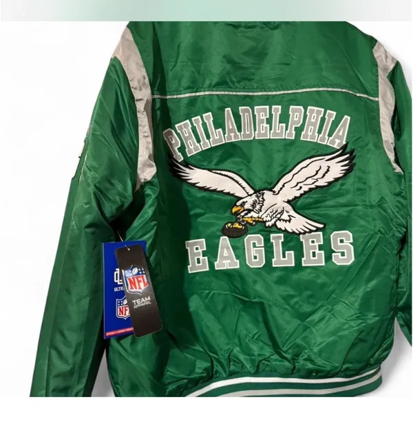 NFL Philadelphia eagles Green Eagles varsity Puffer Jacket XL - Image 7