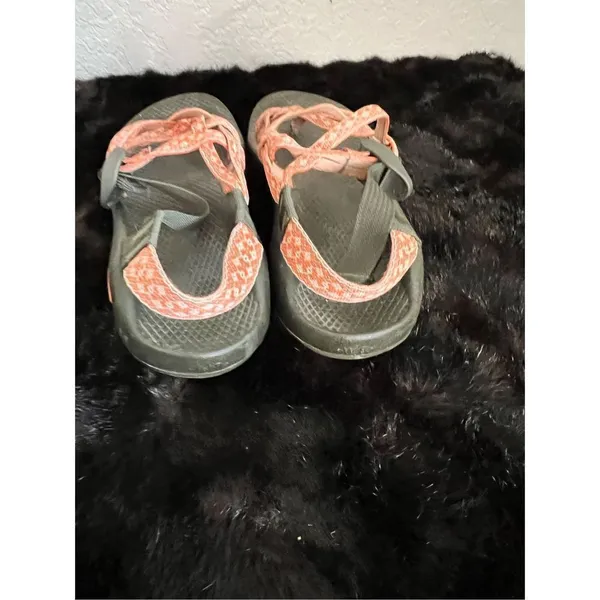 Chacos Women's ZX/2 Classic Sandals Size 8 Dagger Black Pink Orange Melon - Image 7