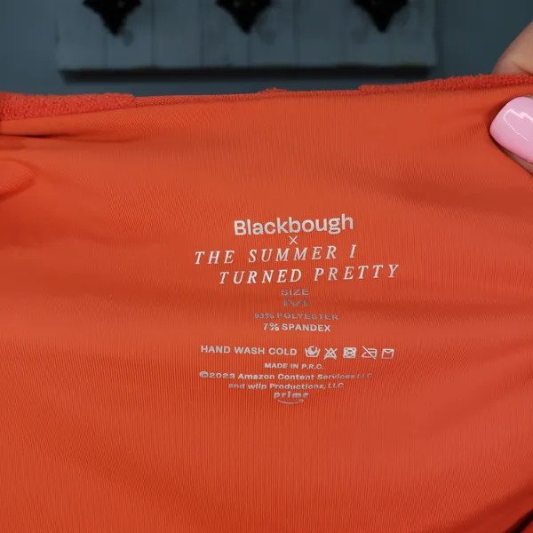 Blackbough Swim One Piece M Orange Textured - Image 5