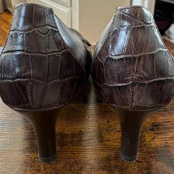 Alex Marie Women's Dark Brown Loafers Heels - Image 4