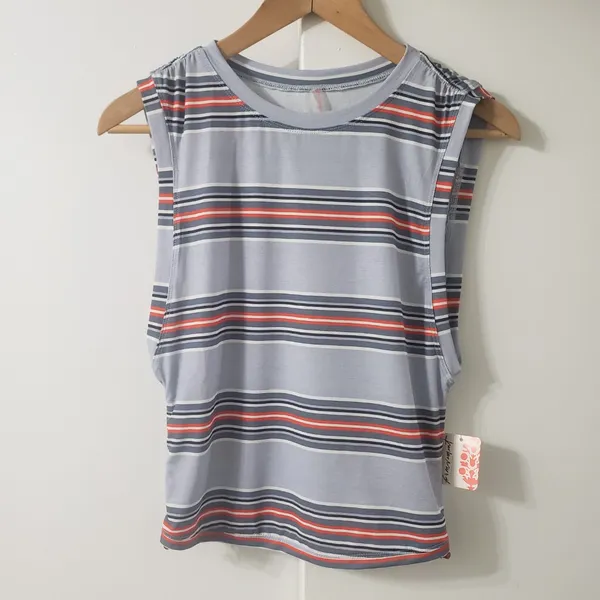 Free People Movement Women's Sports Mode Muscle Tank Top in Steel Combo size XS NWT - Image 5