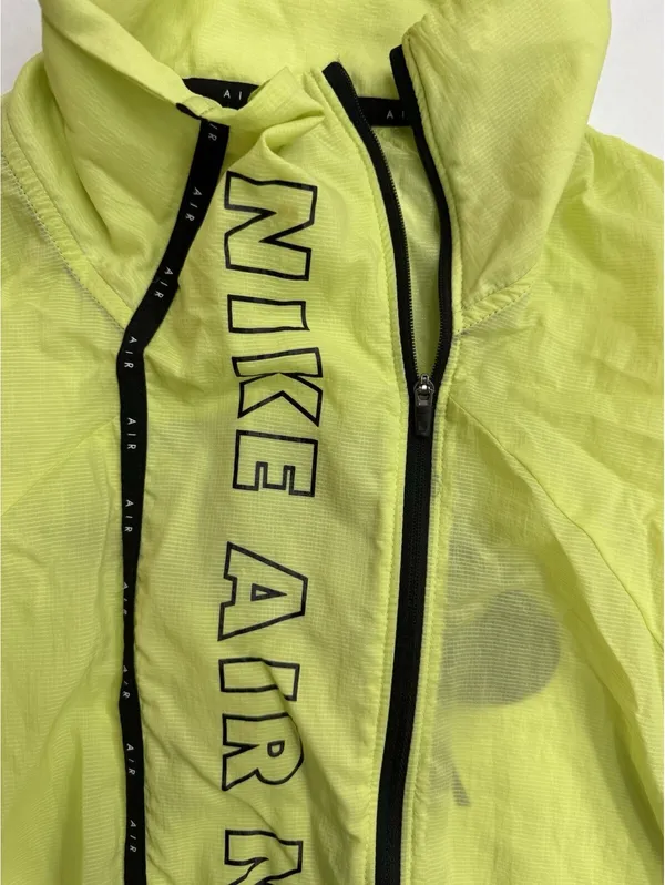 Nike Air Women’s L Volt Neon Yellow Running Jacket Windbreaker Lightweight - Image 6
