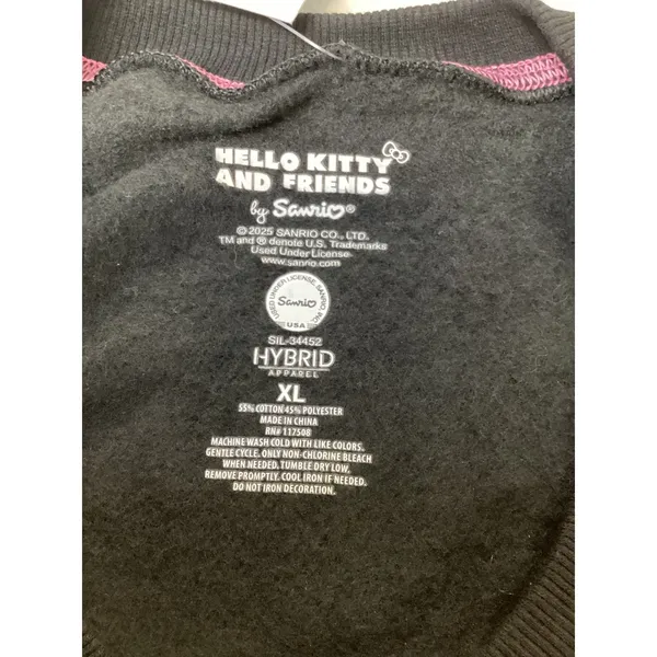 Sanrio Hello Kitty and Friends Halloween Glow in the Dark‎ Sweatshirt XL Black - Image 3